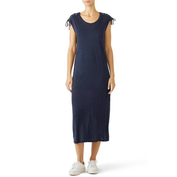 Caara Dresses & Skirts - CAARA Grommet Lace-Up Tie On The Shoulder Dress Size XS